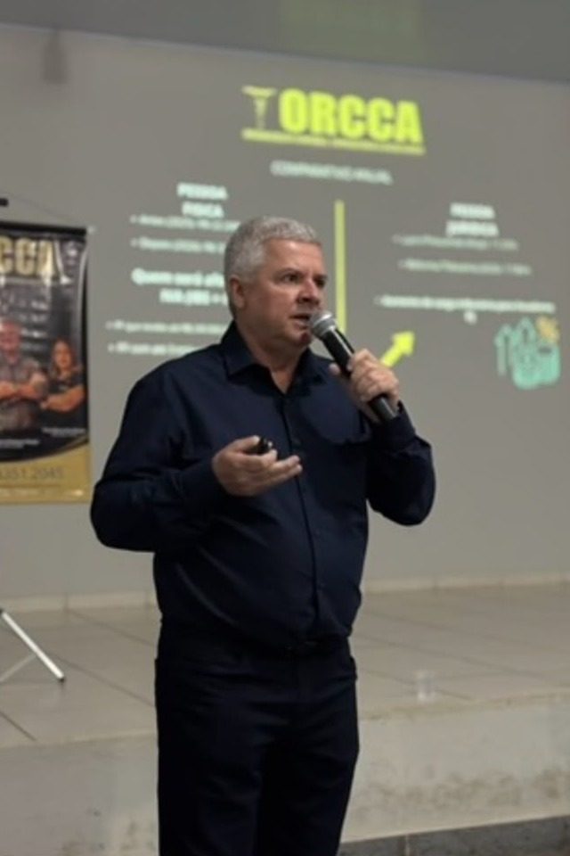 Marcos Antônio Rodrigues Borges palestrando no Café Interativo